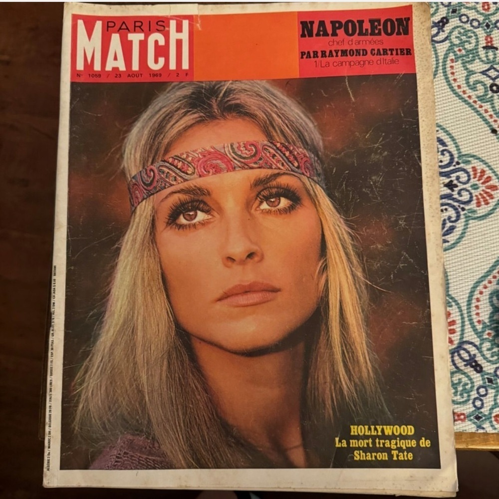 PARIS MATCH 1059 Death Sharon Tate Pompidou YSL Paul VI Manson